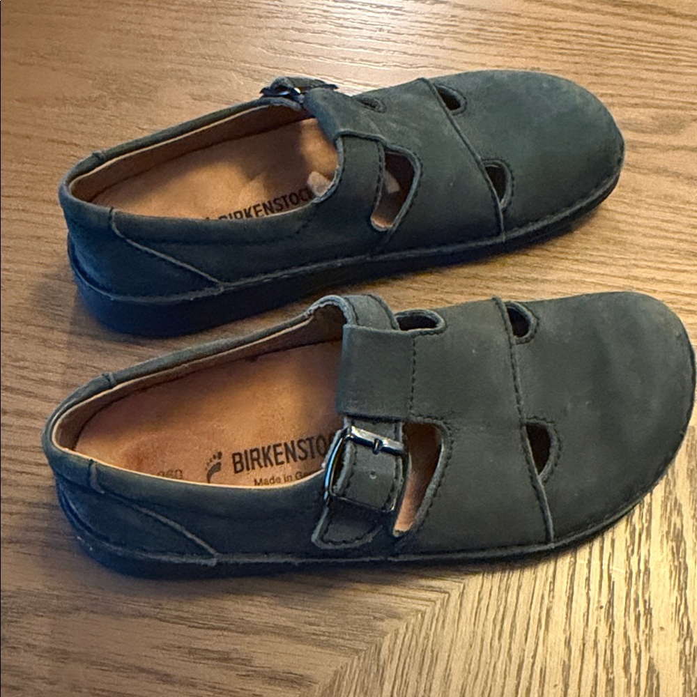 Birkenstock Flats Size 40 Blue Leather - Picture 3 of 7